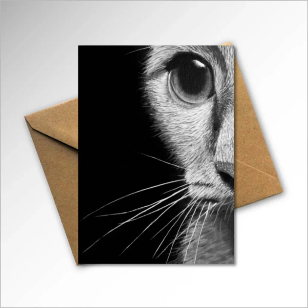 'The look' card and envelope